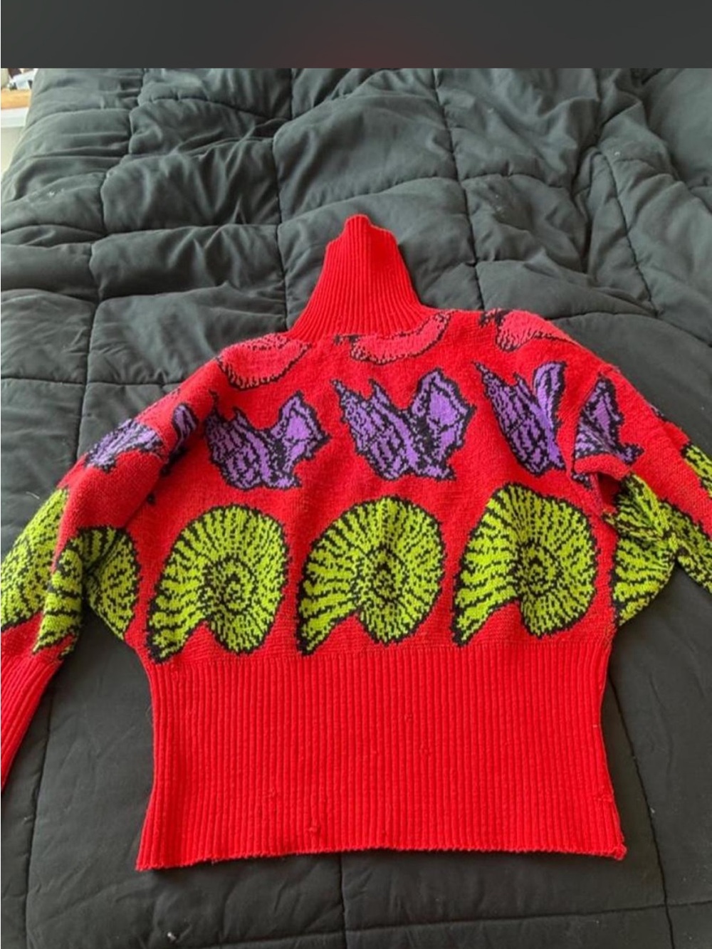 Super Rare Vintage Betsey Johnson Punk Nautilus Sweater - Picture 1 of 5